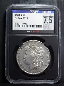 1884 S $1 NGC XF 45 NGCX 7.5 K _[ Vo[ TtVXR ~g x^[fCg