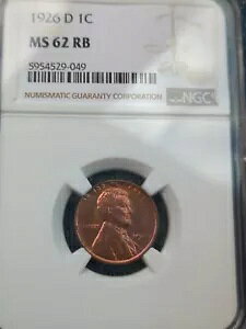 1926-D �����J�[�� �E�B�[�g �Z���g NGC MS62 RB �`���C�X �Z�~�L�[�A�f�G�ȃJ���[ �R�[�h 666