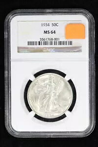 1934 �E�H�[�L���O ���o�e�B �n�[�t�_���[ NGC MS 64 3APO