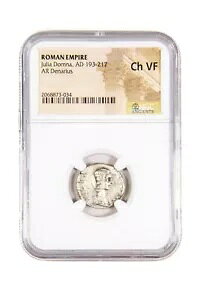 Julia Domna �V���o�[ ���[�}�� �f�i���E�X (AD 193-217) - NGC �O���[�h (VF)