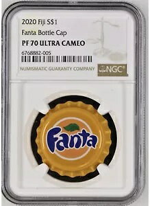 TOP POP �t�B�W�[ $1 2020 �t�@���^ �{�g�� �L���b�v NGC PF 70 �E���g�� �J���I �V���o�[