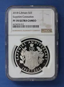 2018 �V���o�[ �v���[�t ?5 �R�C���uCoronation Anniversary�vNGC �O���[�h PF70 COA �t��