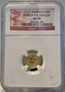 2012 I[XgAhS 1/20 IX G$5  - NGC MS-70