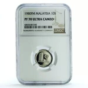 }[VA 10K Bݕ c KM-3 PF70 NGC CuNiRC 1980N