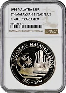 }[VA 25 Mbg 1986ANGC PF68 UCAu 5 }[VA 5 Nvv