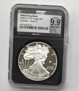 2020-W ��񎟐��E��� Privy V75 �v���[�t �V���o�[ �A�����J�� �C�[�O�� �{�[���g �{�b�N�X NGC X - 9.9 �E���g��