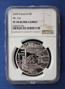 2020 �t�����X �V���o�[ �v���[�t 10 ���[�� �R�C���u�}�E���g �t�W�v NGC �O���[�h PF70 COA �t��