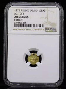 1874 50C �J���t�H���j�A �t���N�V���i�� �S�[���h �R�C�� BG-1055 NGC AU �ڍ׌�����