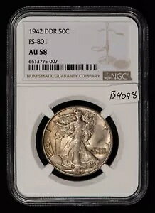 1942 DDR 50c EH[LO oeB n[t_[ - FS-801 Doubled Rev- NGC AU 58 - B4098