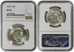 *** NGC *** �A�����J *** 1/2 �h�� *** 1953 *** �v���[�t *** PF66 GEM *** CV $300 ***n6
