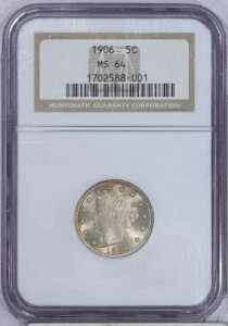 1906 ���o�e�B V �j�b�P�� 5c NGC MS64