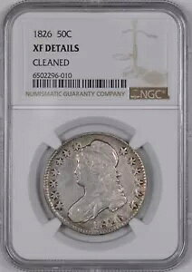 1826 �L���b�v�h �o�X�g ���� US �n�[�t�_���[ 50C - NGC XF �ڍ� -