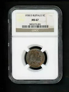1938 D US obt@[ jbP 5c .05 NGC MS67  GEM IWi S[f g[jO
