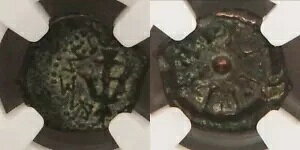 Alexander Jannaeus�APrutah�ANGC CH VF�A103 - 76 B�A���_���A�A���J�[�A�X�^�[