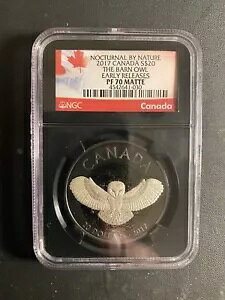 �J�i�_ 2017 NOCTURNAL BY NATURE THE BARN OWL $20 1�I���X �V���o�[ �R�C�� NGC PF70 �}�b�g