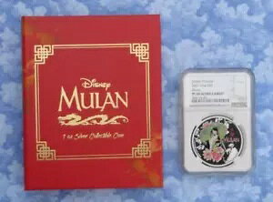 2021 NGC PF70 UCam Mulan �f�B�Y�j�[�v�����Z�X 1�I���X .999 �V���o�[ $2 �j�E�G�A�u�b�N�X�^�C�� COA