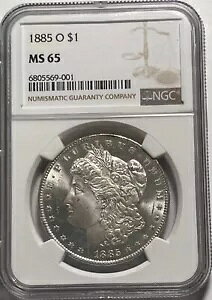1885-O �����K���_���[ (#16865) NGC MS65 ���ɔh��łقڑ��v�̃t���b�V���z���_�[�B