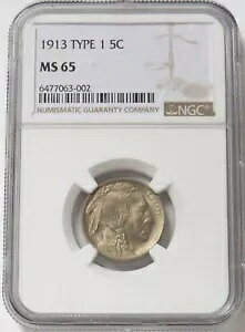 1913 US obt@[ jbP 5C ^Cv 1 NGC ~g Xe[g 65