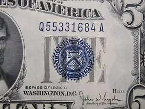 1934C $5 Vo[ؖ Q55331684A *tH[g [X V[PX m[g