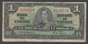 Ji_ P.58a-5729 1 h 1937 SIG IY{[ ^[Y PFX B/A GEO VI sz[ 2104