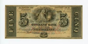 1800 N 5 h The Citizens' Bank - CWAiBj[I[Y UNC