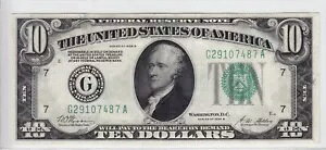 1928-B $10 AM CmCBVJS FR#2002-G G29107487A