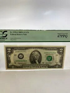 1938-J 2003A $2 AM PCGS 67PPQ f炵 Vi