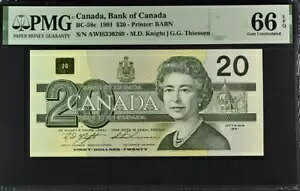 1991 Ji_ 20 h BC-58c  UNC PMG 66