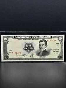 1988-$10 COLONES Banco De Reserva De El Salvador Ȃ̃RNVɍœKȍi