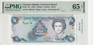 PC} 1 h P 16a 1996 LOW S/N: B/1 000134 PMG 65EPQ