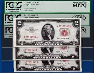 �a���N �V���A���ԍ� 1964 $2 1953 C �č��@��ʉ݃��� -Fr.1512