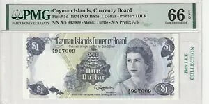 PC} 1 hAP 5dA1974 (ND1985) S/N: A/5 997009 PMG 66EPQ QE II