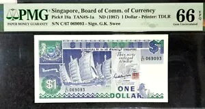 PMG GEM 66 EPQ 1987 �V���K�|�[�� $1 �h�� B/���� UNC(+FREE 1 B/����) #19348