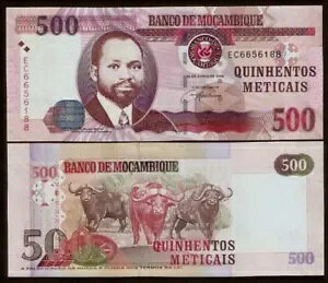 モザンビーク 500 METICAIS P-147 2006 バッファローズ UNC モザンビーク世界通貨ノート