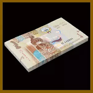 クウェート 1/4 (クォーター) ディナール x 25 個 クォーター バンドル、2014 P-29 紙幣 Unc