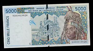 ���A�t���J���� 5000 �t���� 1993 �Z�l�K�� �s�b�N # 713Kb UNC �ȉ��B