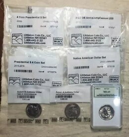 BU/UNC 多数の混合コイン、ほとんどが Littleton Coin Co. によってパッケージ化されています。