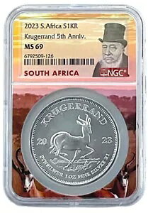 2023 S AtJ 1oz Vo[ 5 NLON[K[h NGC MS69 N[K[ RA POP 350