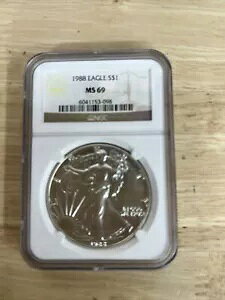 1988 $1 AJ C[O NGC MS 69