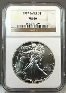 1987 $1 AJ Vo[ C[O NGC MS69 ~ 1IX