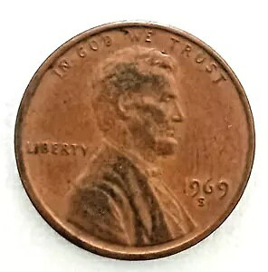 アメリカ合衆国、1 セント硬貨、リバティ 1969 年代