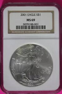 2001 MS 69 �A�����J�� �V���o�[ �C�[�O�� 1 �I���X NGC �O���[�h�F��{���̃X���u 190