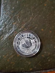 2023 ガーナ共和国 1 トロイオンス .999 ファイン シルバー ユニコーン クイーン エリザベス 2 世 BU