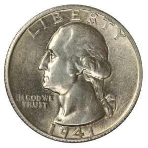 1941 -S ���V���g�� �N�H�[�^�[ 25c - �I�� BU 90% �č���� (AP 55017)