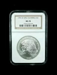 1995 W SPEC �I�����s�b�N S$1 �L�O NGC MS70 �N���V�b�N �u���E�� ���x�� #1781