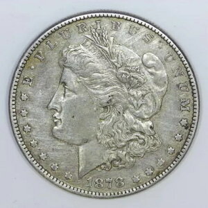 ~初期アメリカ銀貨~ 1878 モルガン シルバー ダラー 90% US $1 銀貨 XF d411