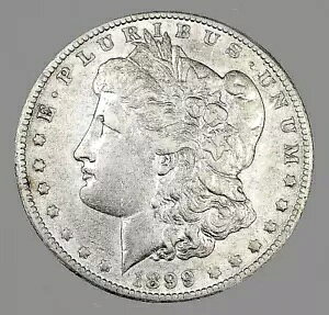 1899-0 モーガン シルバー ドル 1 ドル ニューオーリンズ造幣局 90% 銀流通コイン