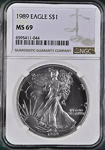 1989 AJ Vo[ C[O - NGC MS69 - tbV uCg zCg & Vz_[ X|bgȂ
