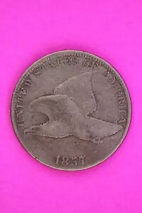 1857 �t���C���O �C�[�O�� �Z���g �y�j�[ �ʐ^�ɂ���󏭂ȏ��� TPE �R�C�� 74