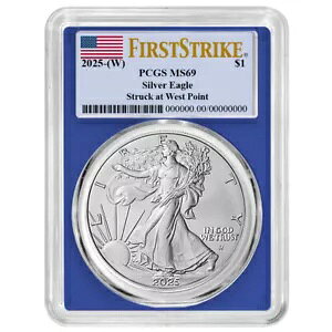 �v���Z�[�� - 2025 (W) $1 1 �I���X �A�����J�� �V���o�[ �C�[�O�� PCGS MS69 FS �t���b�O ���x�� �u���[...